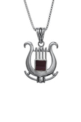 Nano Bible Sim Silver Pendant - David's Harp - The Peace Of God®