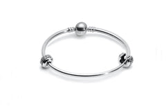Silver Bracelet with 2 Spacers Beads - The Peace Of God®