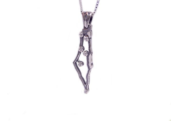 Map of Israel Necklace