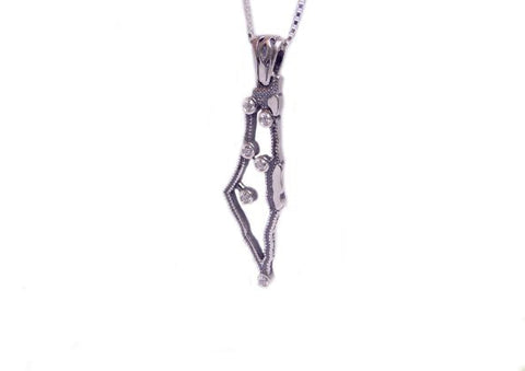 Map of Israel Necklace
