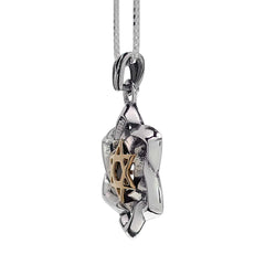 Star of David with Garnet stone Silver 925 Gold 9K - The Peace Of God®