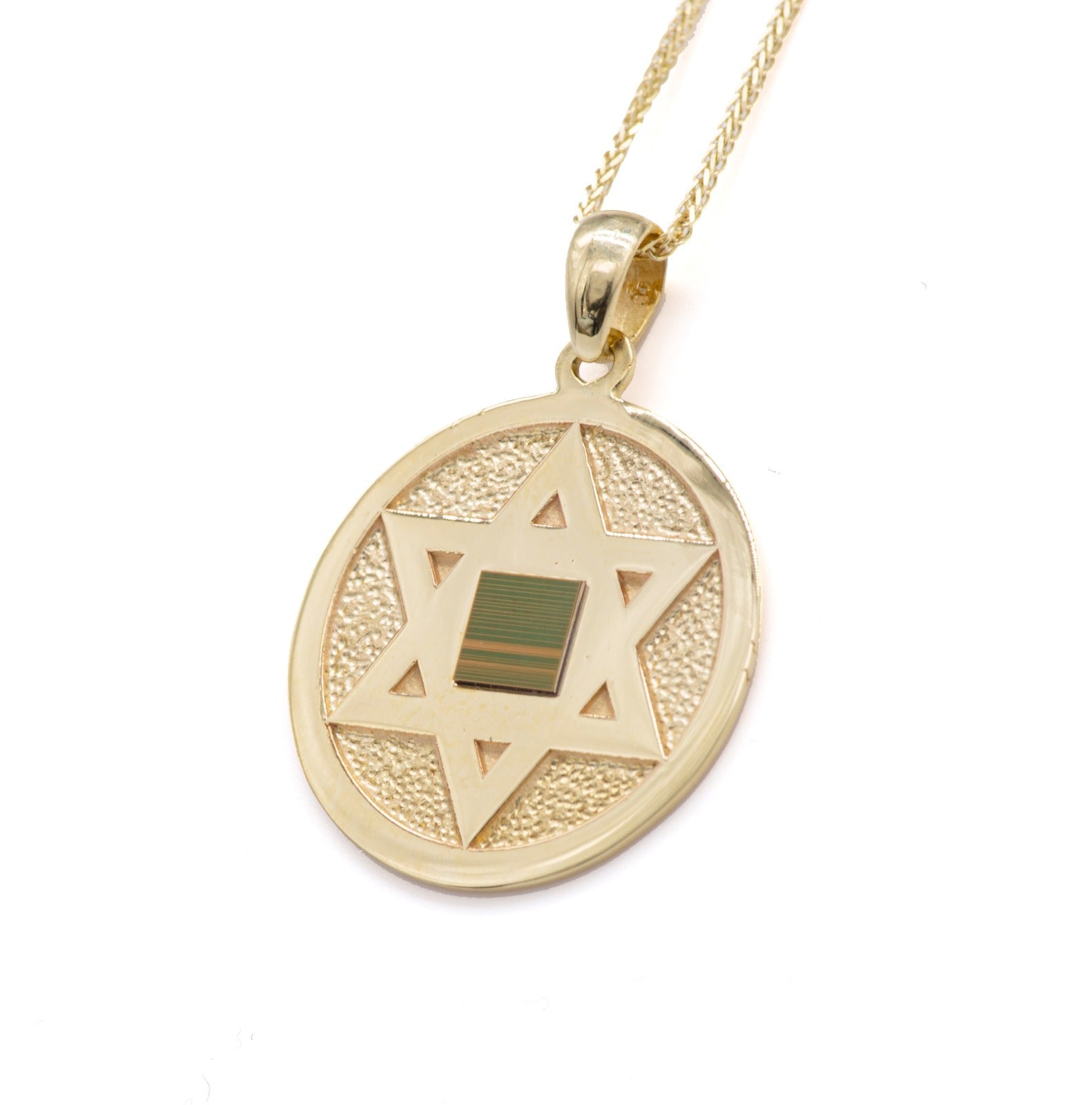 Jerusalem Nano Bible Torah 14K Gold  Pendant - Star of Magen David Gift from Holy Land - The Peace Of God®