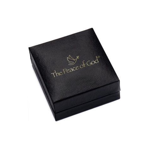 Nano Sim OB Silver Round Framed Pendant - Small Star of David in the middle - The Peace Of God®