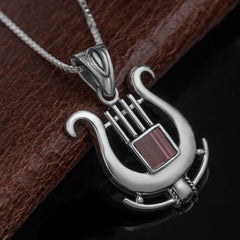 Nano Bible Sim Silver Pendant - David's Harp - The Peace Of God®