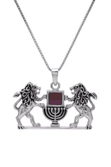 Lion of Judah Necklace with Lamp